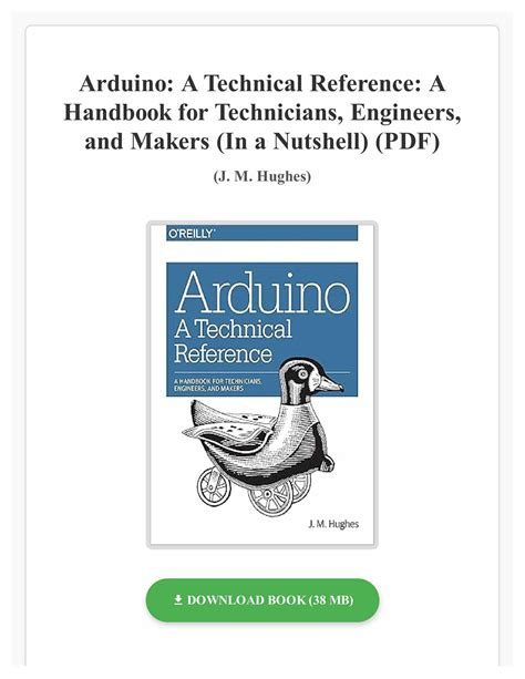 Arduino: A Technical Reference: A Handbook For Technicians Engineers And Makers (In A Nutshell)