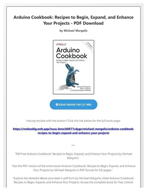 Arduino Cookbook: Recipes To Begin Expand And Enhance Your Projects Highlights