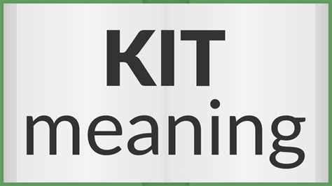 Are There Other Meanings of KIT?