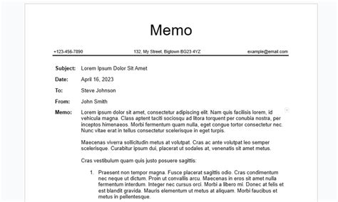 Memo Template Google Docs Letter Example Template