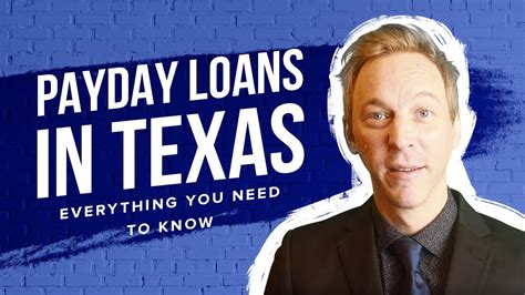 Are Payday Loans Legal In Texas
