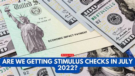 Are We Getting A Stimulus Check In July 2022
