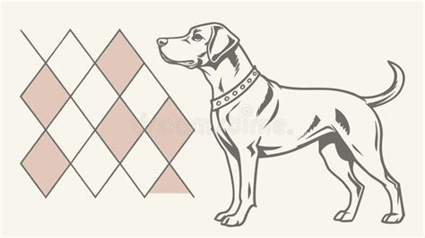 Argyle pattern dog