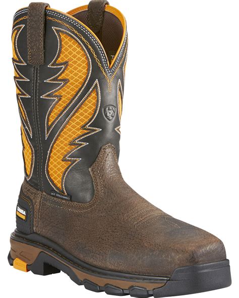 Ariat Men's Brown Intrepid VentTEK Work Boots Composite