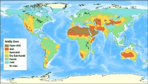 (a) Global arid regions in KöppenGeiger climate classification