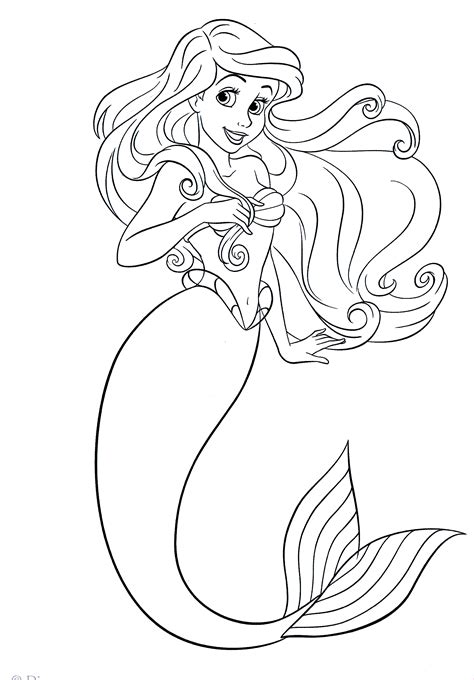 Ariel Coloring Pages Printable