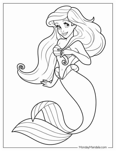Ariel Free Coloring Pages