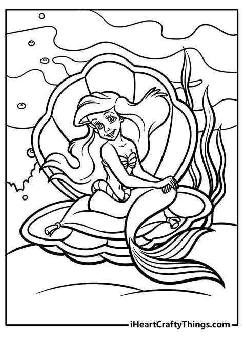 Ariel Mermaid Coloring Pages