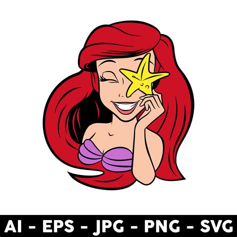 33+ Ariel Svg, Drawing & Illustration Art & Collectibles 2 Ariel Svg Bundle Svg For