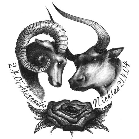 Aries And Taurus Tattoo