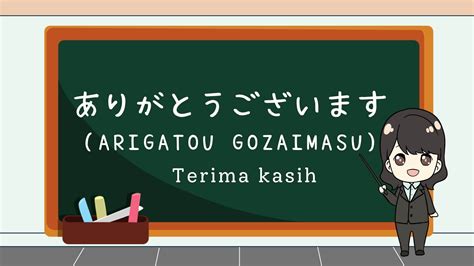 Jawaban terima kasih dengan menggunakan Arigatou gozaimasu