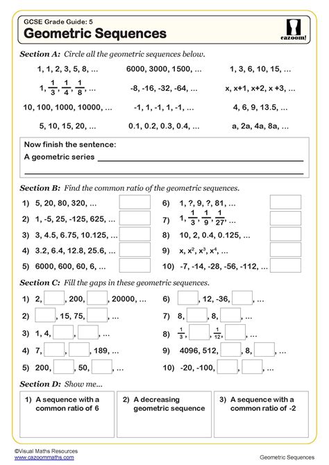 Arithmetic And Geometric Sequences Worksheet Pdf — db-excel.com
