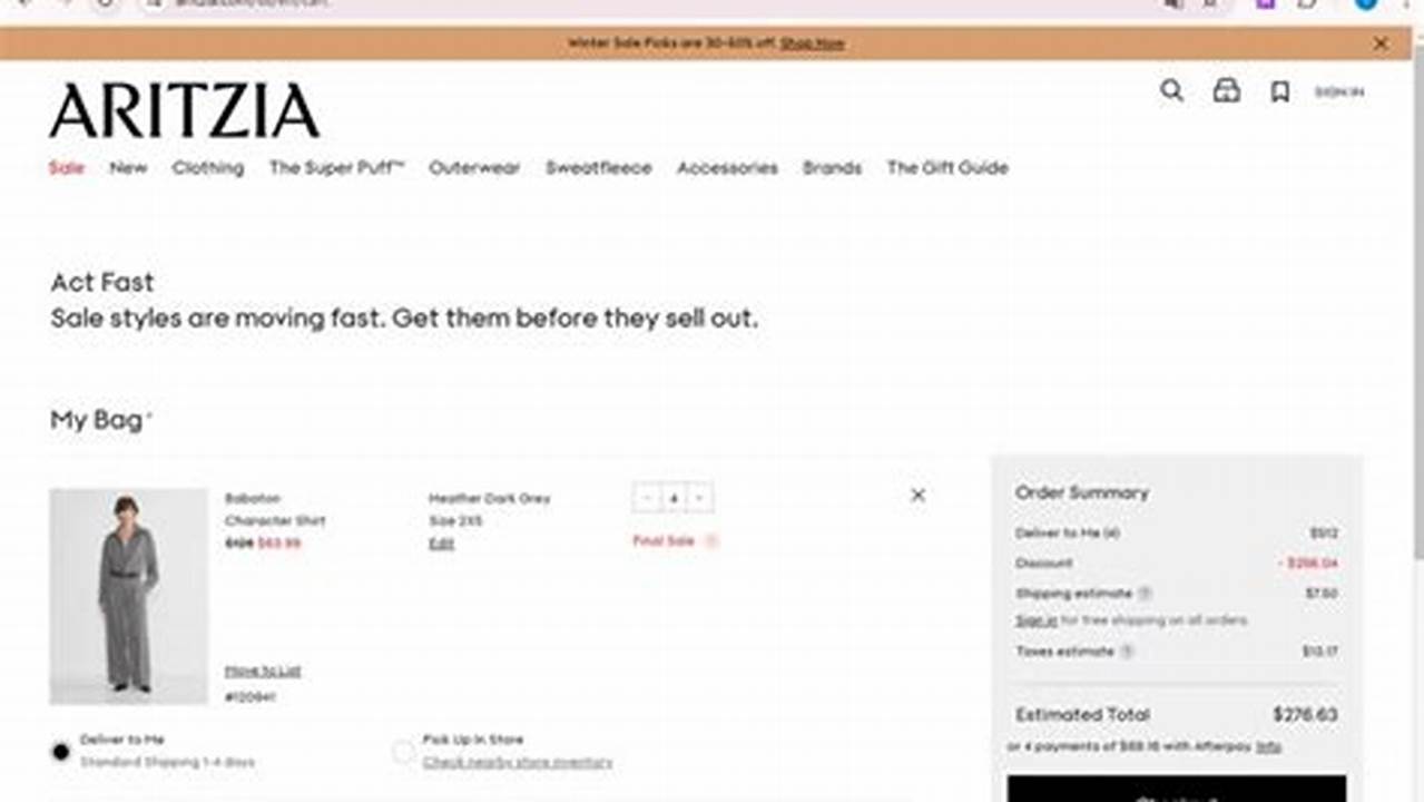 Aritzia Coupon Code 2024 Code