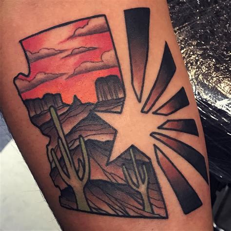 State of Arizona by Mikey Har TattooNOW