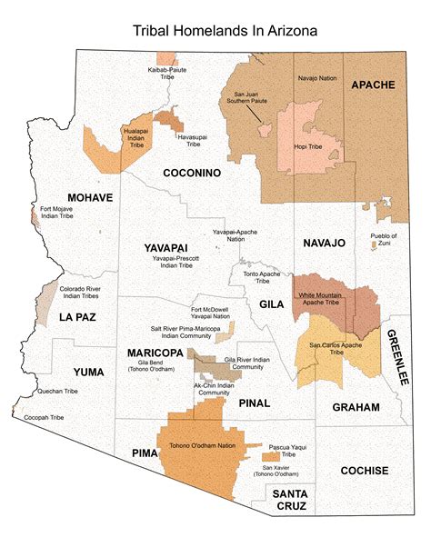 Arizona Tribal Land Map