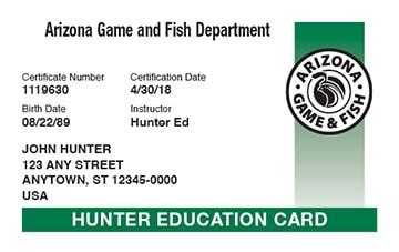 Arizona Hunting License