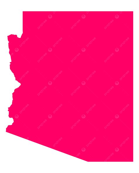 Arizona Map Outline, Printable State, Shape, Stencil, Pattern