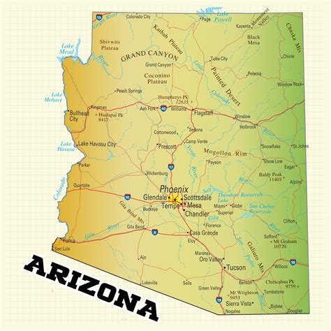 Arizona Tourism Map