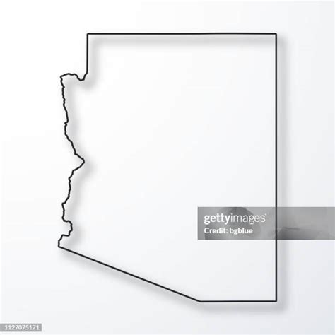 Arizona State Outline Map Free Download