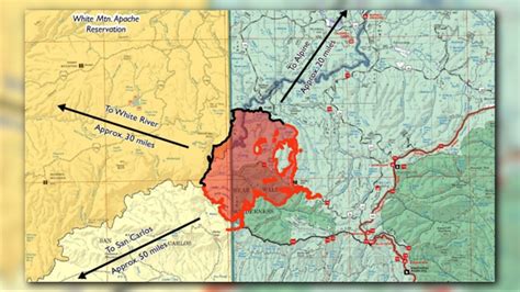 Rattlesnake Fire sparks on White Mountain Apache Tribe White mountain