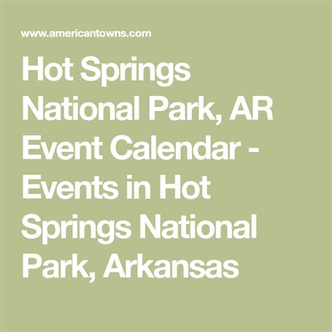 Arkansas Events Calendar