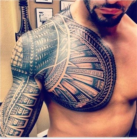 101 Tribal Arm Tattoo ideas for Men, incl chest and back