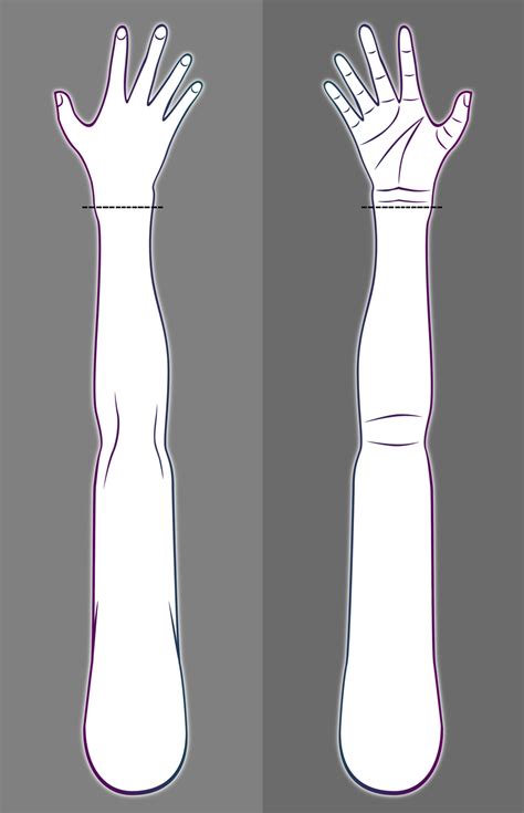 Arm For Tattoo Template