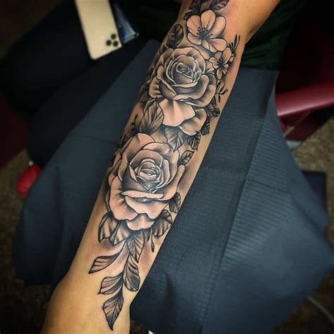 Arm Tattoos Of Roses