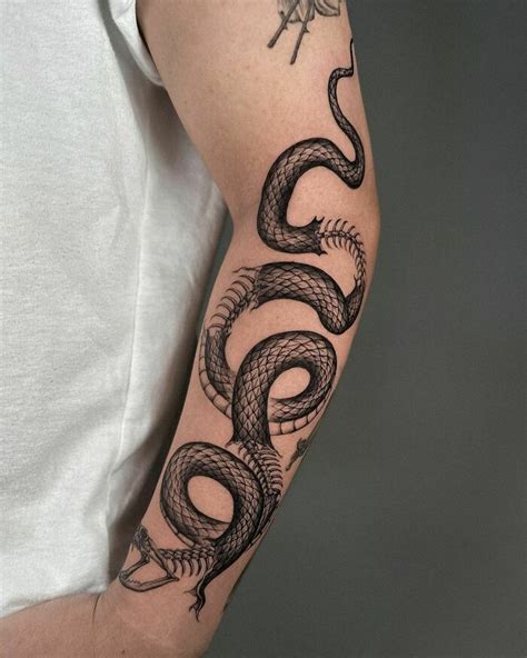 Arm Tattoos Snake