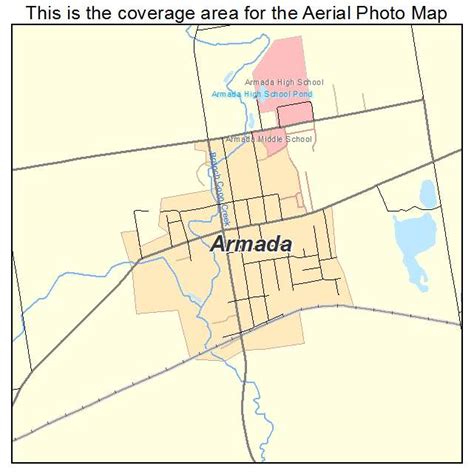Aerial Photography Map of Armada, MI Michigan