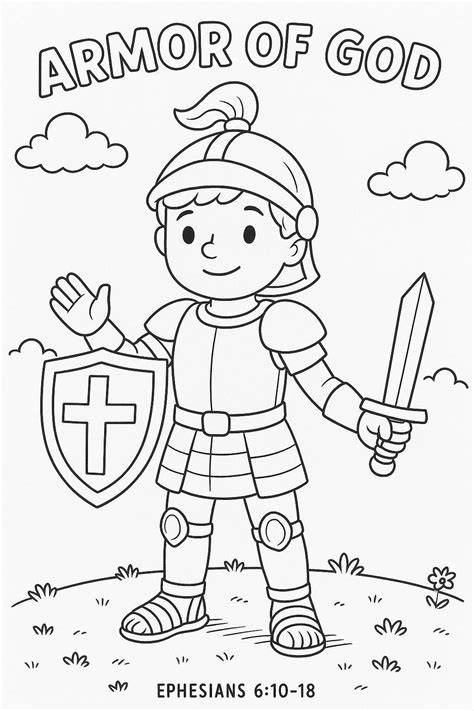 Armor Of God Coloring Page