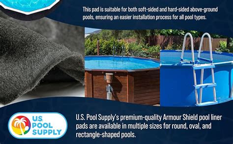 Armour Shield Pool Pad protecting pool liner