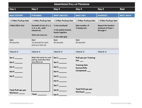 Armstrong Pullup Program