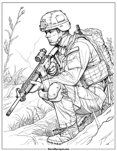 Army Guy Coloring Pages