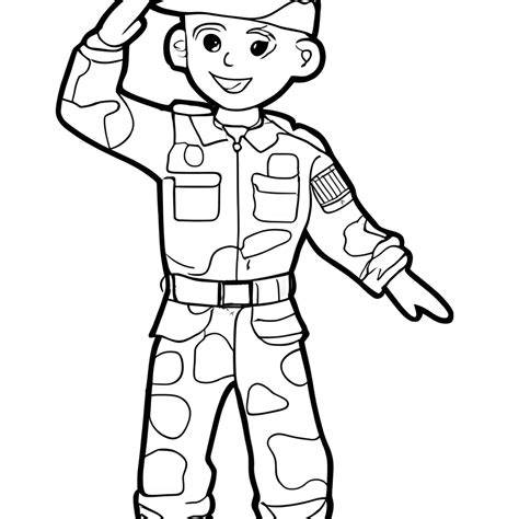 Army Man Coloring Page