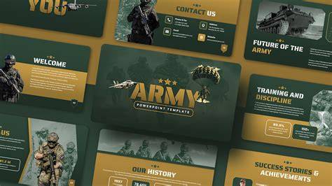 Army Powerpoint Template Free - Great Research