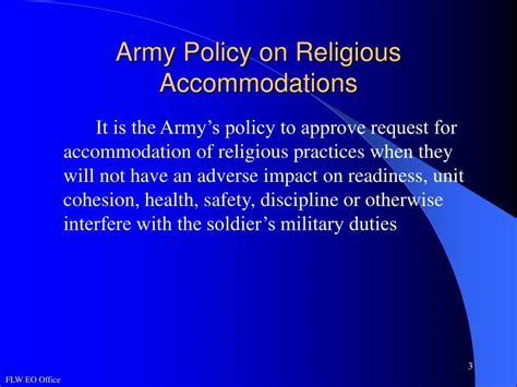 Army Religious Accommodation Regulation