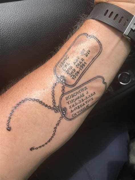 Army Tags Tattoo