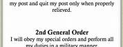 Army Three General Orders