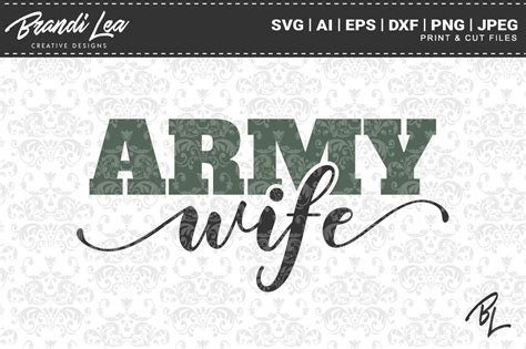 Download Army Wife Cut Files For Crafts