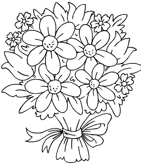 Desenhos de Alfabeto com flores para colorir