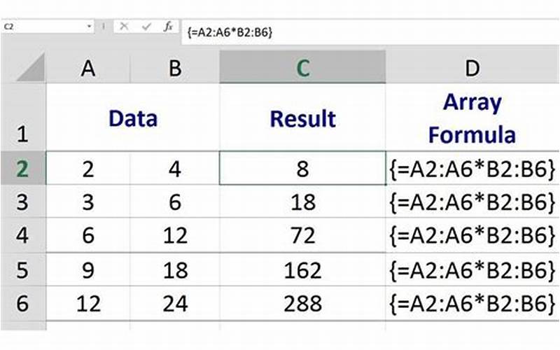 Array Formulas In Ms Excel