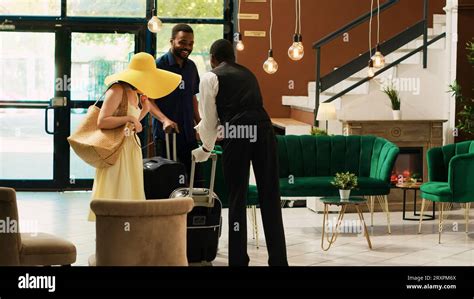 Arriving at Resort Lobby