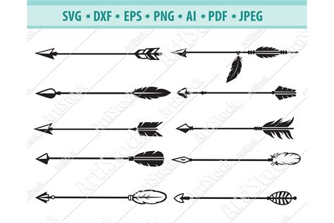 Download Arrow Boho Arrow Clipart DXF Files