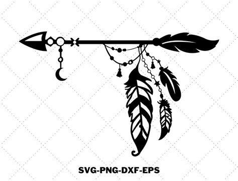 Download Arrow Boho Style SVG File - SVG Design Cricut SVG DXF Files