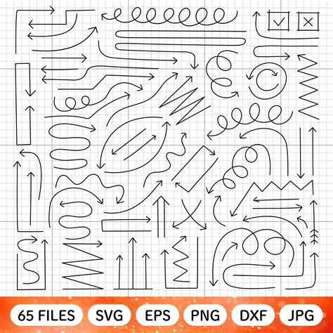 Download Arrow Doodles Cut File DXF Files
