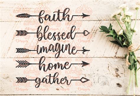 Download Arrow Words Cut File For Crafts