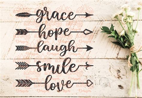 Download Arrow Words Cut File For Silhouette