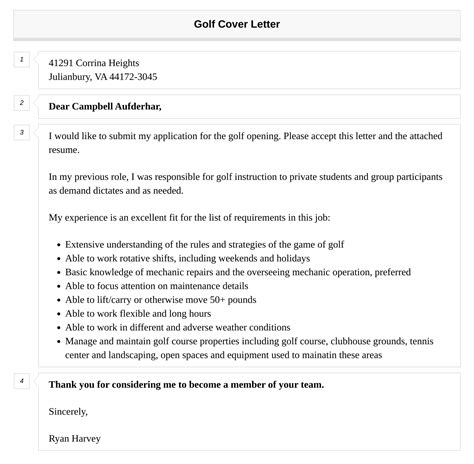 Arrowhead Golf Course Job Application
