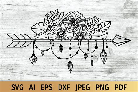Download Arrows - Hand Drawn Arrows - Boho... Cricut SVG DXF Files